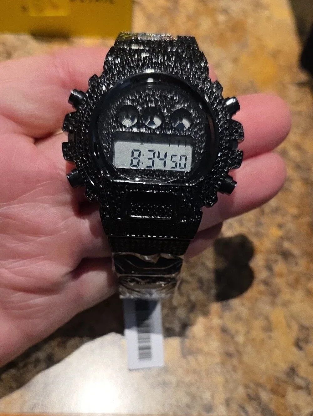 Activa Soluna Black Digital Sports Watch with LED Display